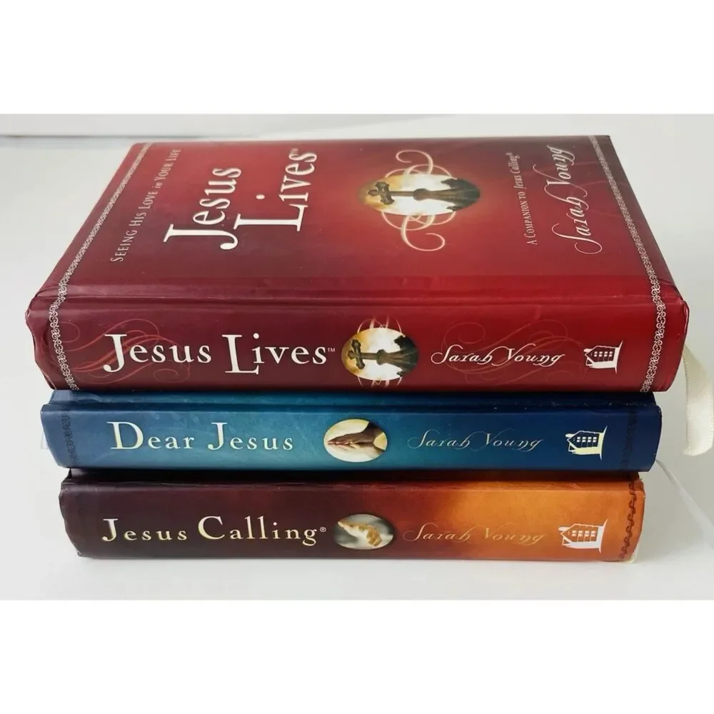 Sarah Young Christian Books - Set Of 3 Jesus Lives/ Dear Jesus/ Jesus Calling